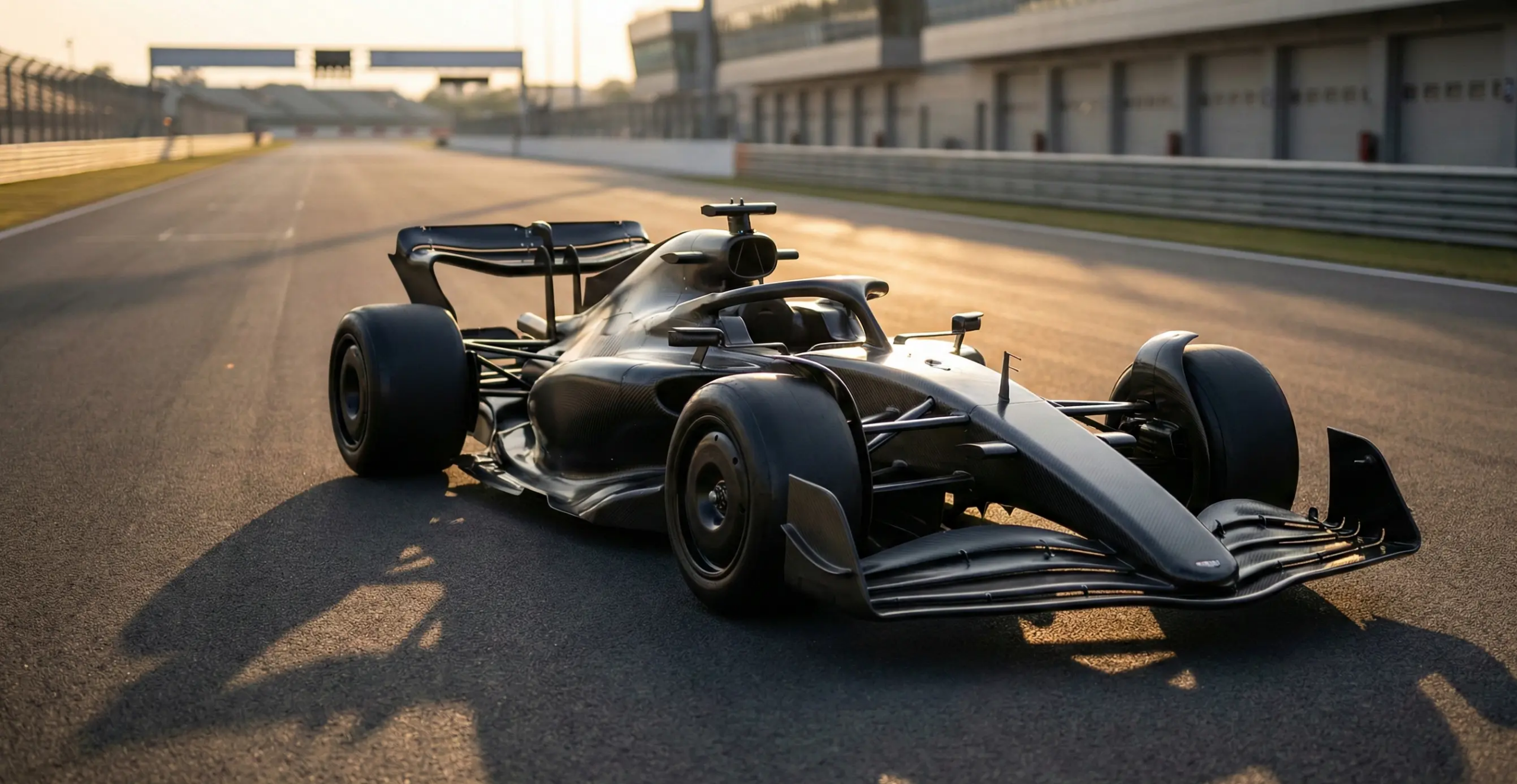 Formel-1-Bolide der neuen Generation 2026 auf der Teststrecke