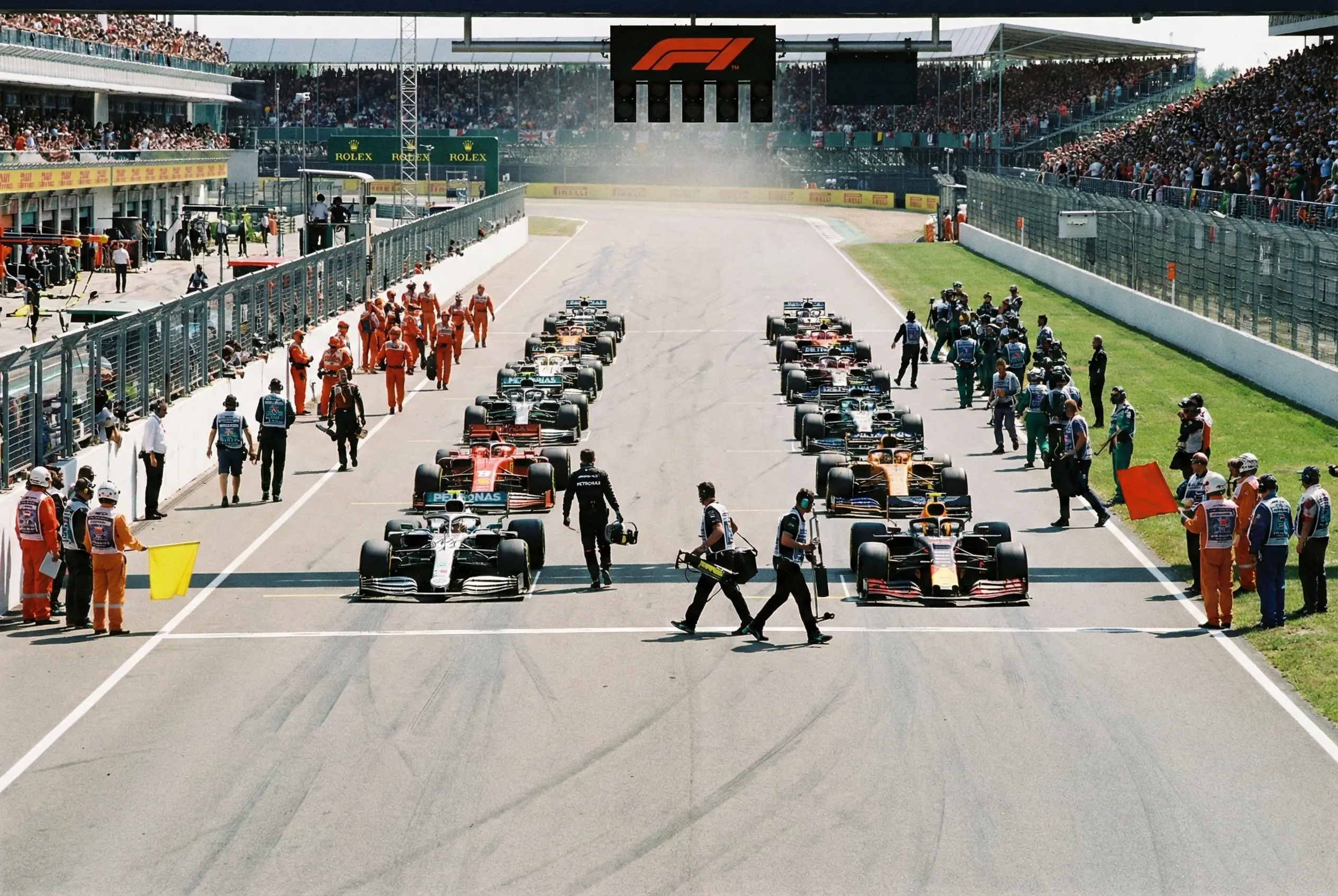 Startaufstellung beim Formel-1-Grand-Prix